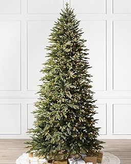 Balsam Hill 6ft Pre-Lit Silverado Slim Artificial Christmas Tree with LED Clear Lights