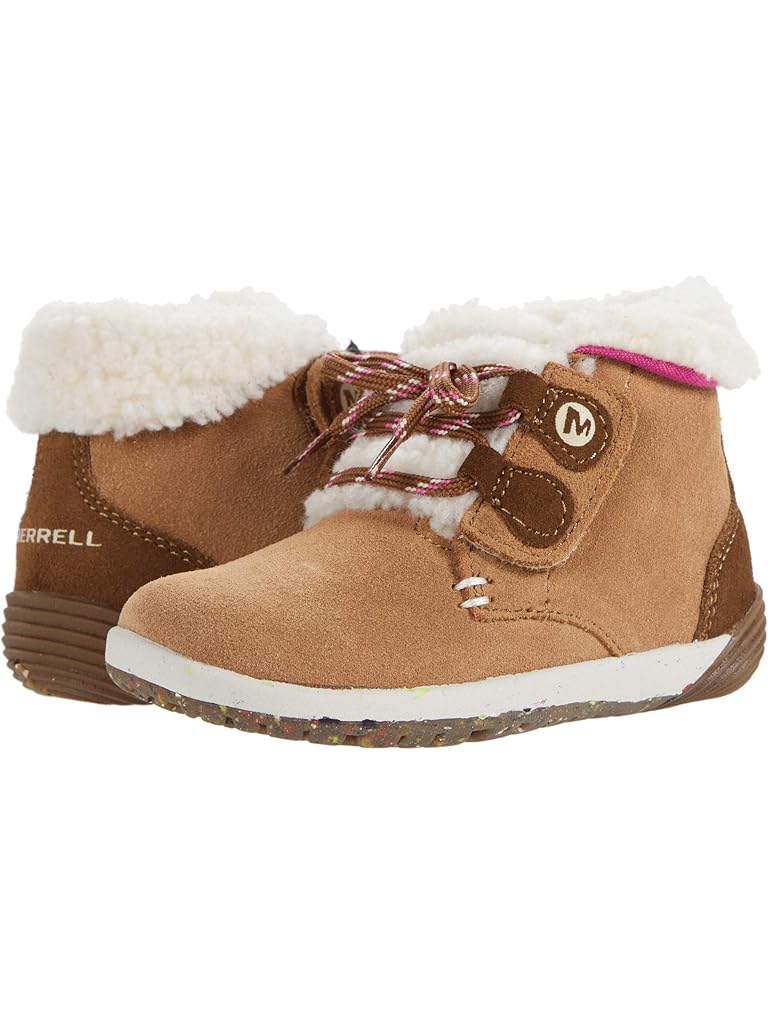 Brown Merrell Kids Bare Steps Cocoa (Toddler)