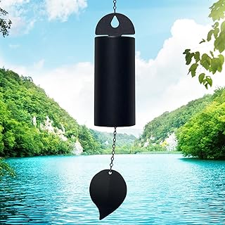 Deep Resonance Serenity Bell Large Wind Chimes for Outside Deep Tone Garden Bells Wind Chimes 528 Hz Low Pitch Wind Bell 3...