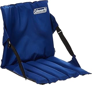 Coleman Portable Stadium Seat Bleacher Cushion with Backrest Lightweight Padded Seat Cushion