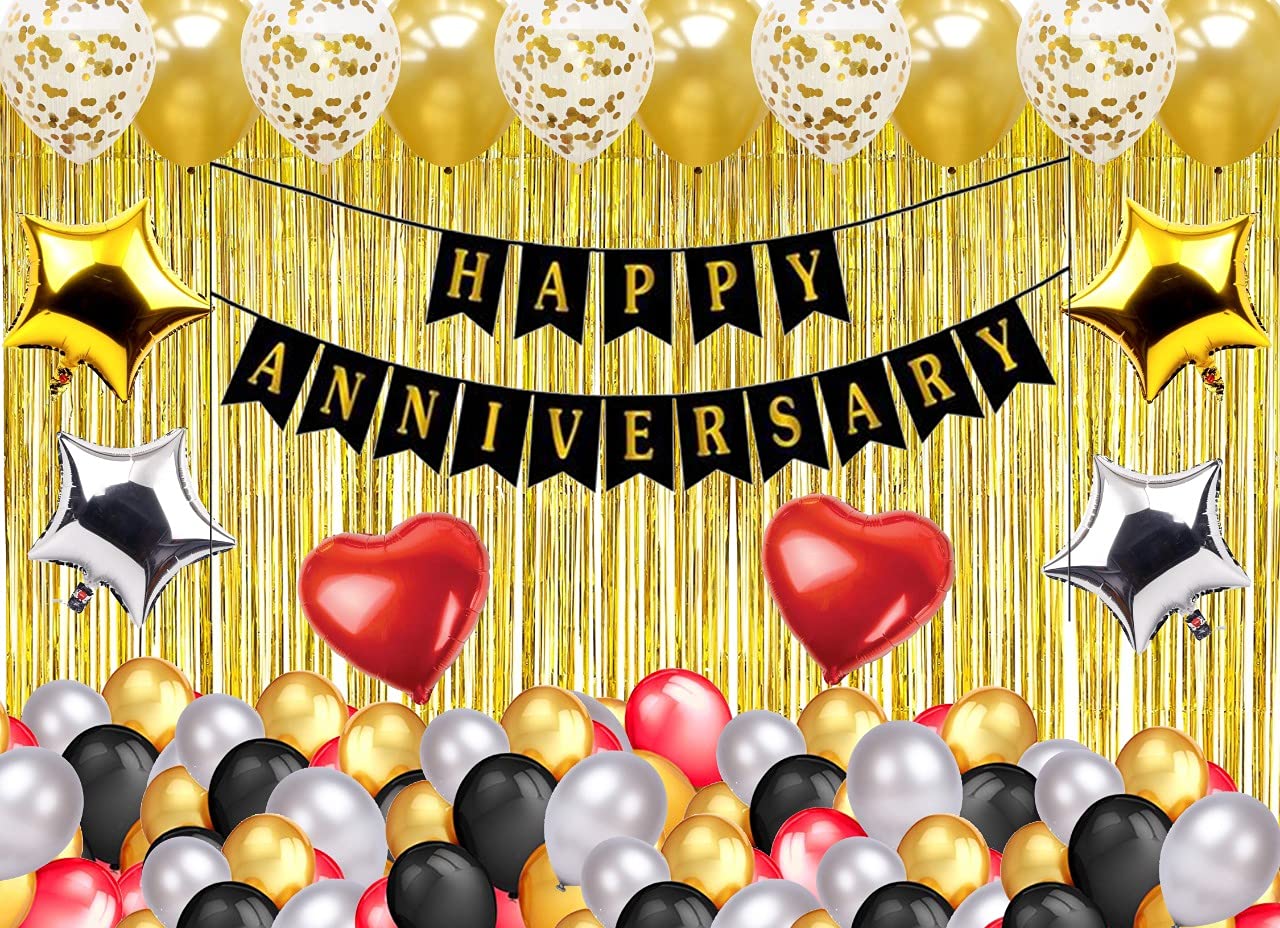 Buy Theme My Party Happy Anniversary Decoration Combo Happy Anniversary ...