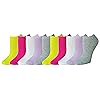 Amazon Essentials Women's Cotton No-Show Socks, Lightly Cushioned, 10 Pairs