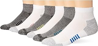 Amazon Essentials Cotton Ankle Socks - Breathable, Cushioned, Comfortable & Durable, 6 Pairs