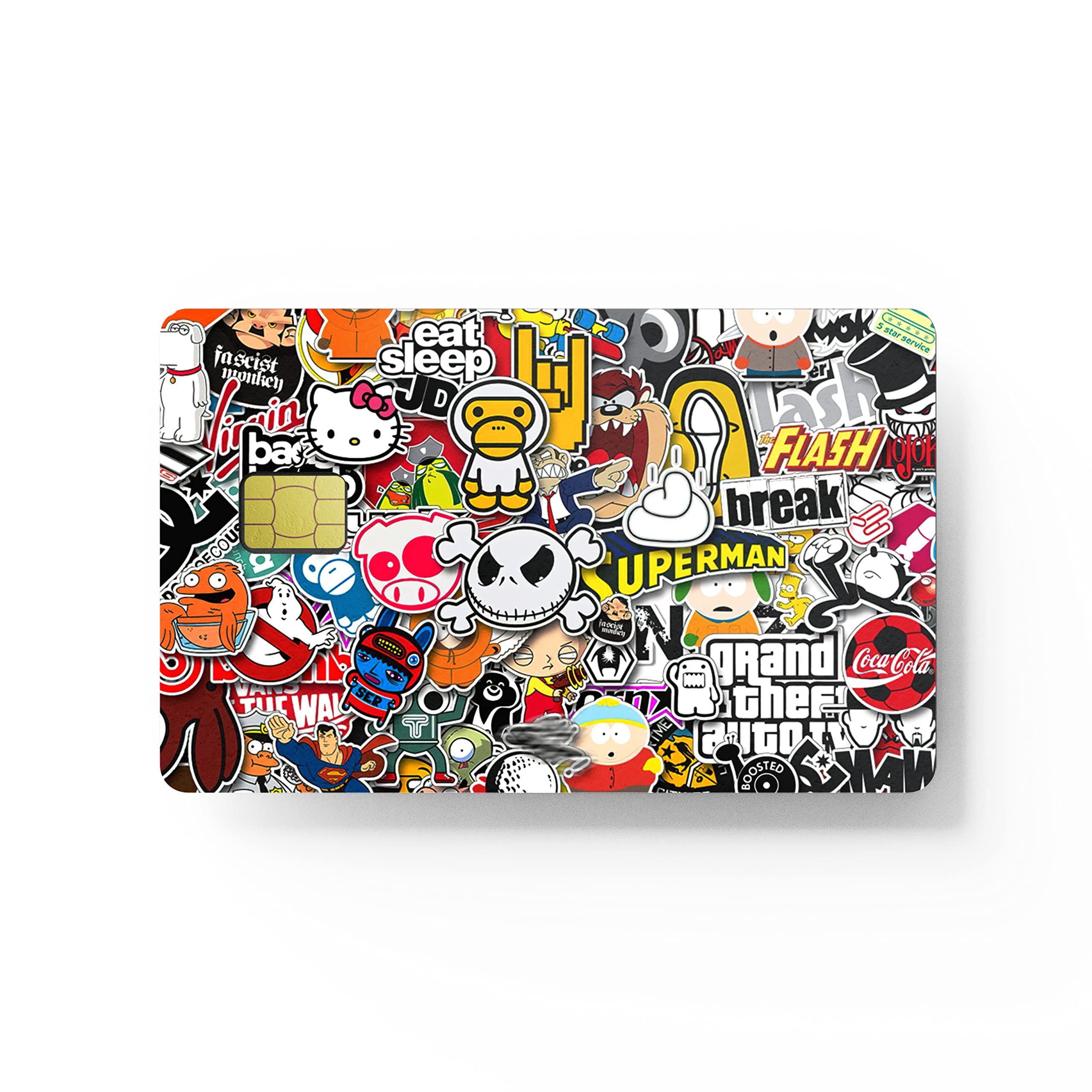 Amazon.com : HK Studio Card Sticker with Trendy Style - Peel and Stick for  Transportation, Key Card, Debit Card, Credit Card Skin - Covering  Personalizing Bank Card - No Bubble, Slim, Waterproof