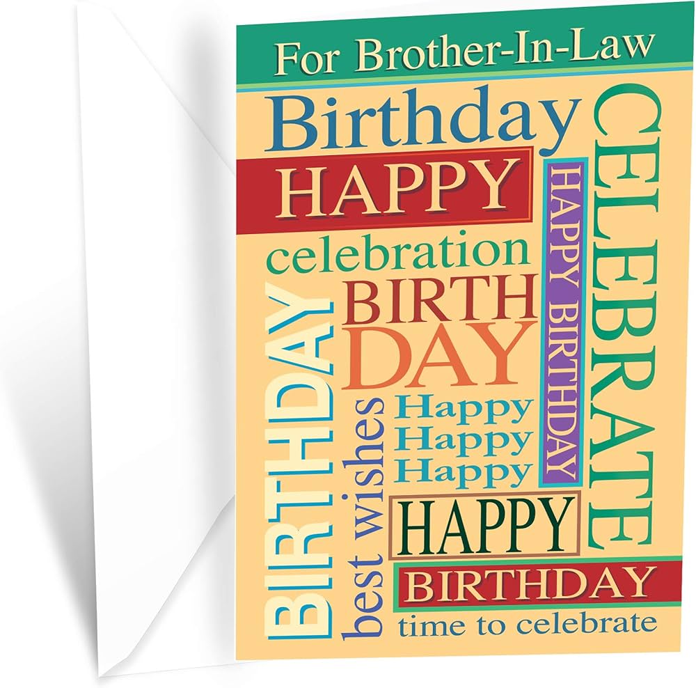 Prime Greetings Happy Birthday Card For Brother-In-Law : Amazon ...