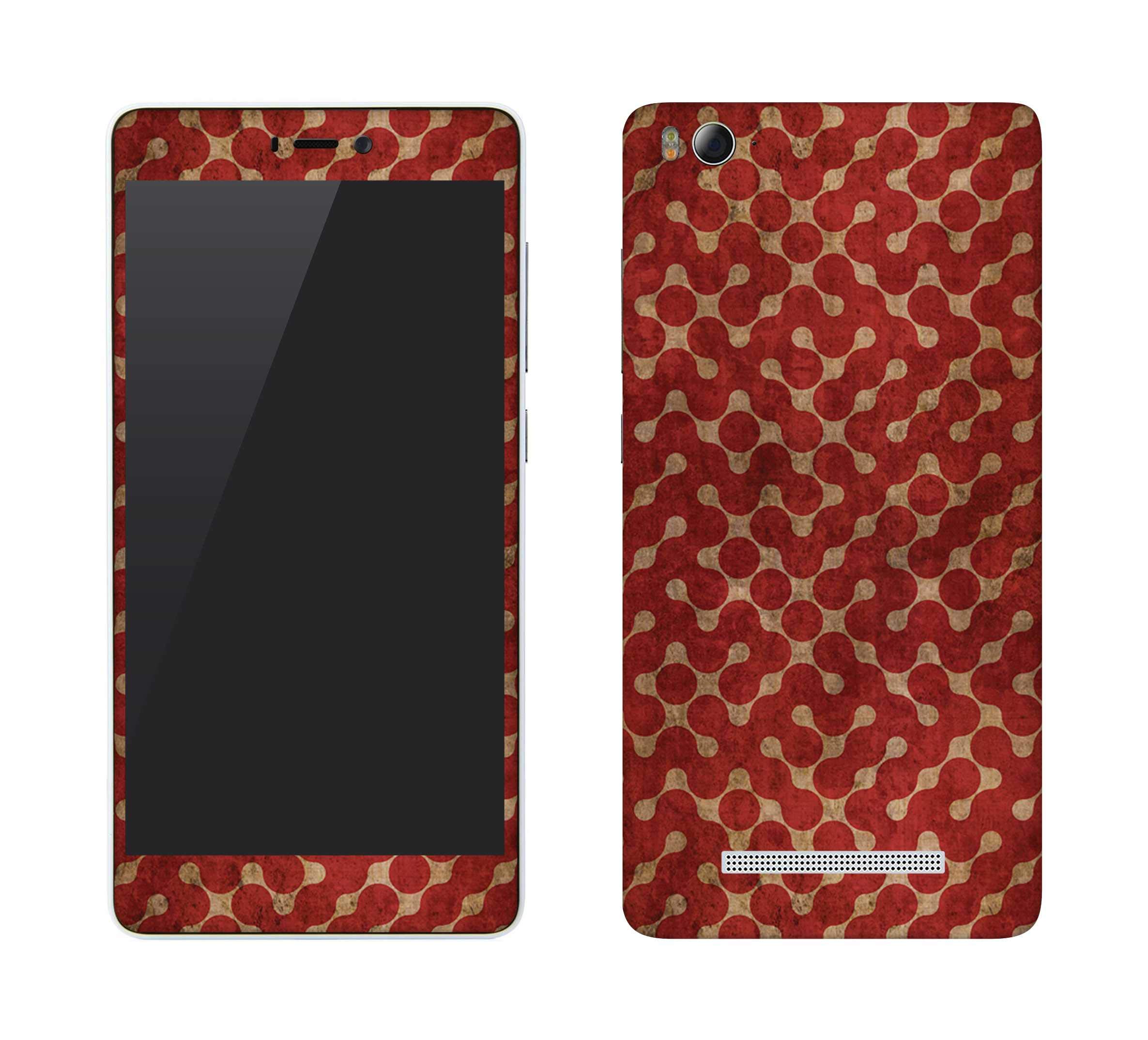 Stylizedd Ultra Premium Vinyl Skin Decal Body Wrap for Xiaomi Mi4i - Connect The Dots (Red)