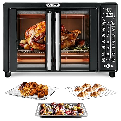 Gourmia Toaster Oven Air Fryer Combo 17 cooking presets 1700W