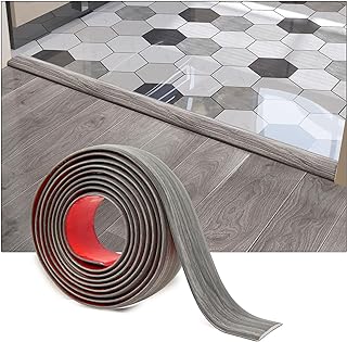 Art3d Self Adhesive Vinyl Floor Transition Strip, Laminate Floor Strip Floor Flat Divider Strip for Joining Floor Gaps,Car...