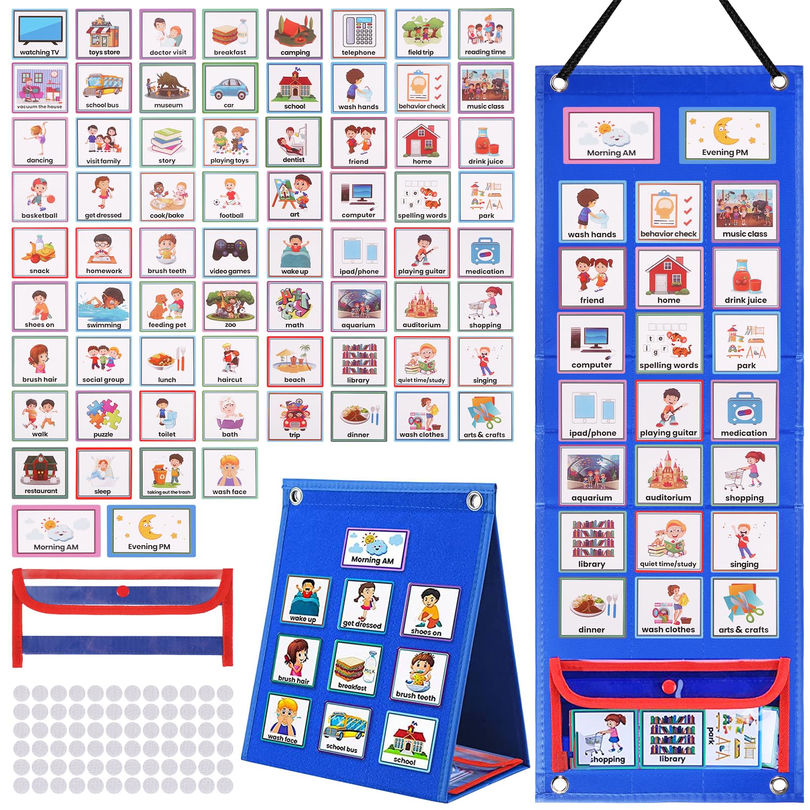 Buy PAMIYO Visual Schedule, Visual Timetable for Autistic Children ...