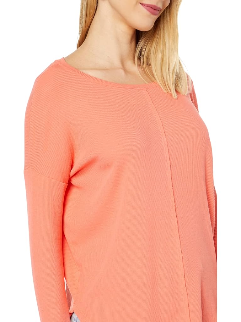 bobi Los Angeles Raw Edge Long Sleeve Top