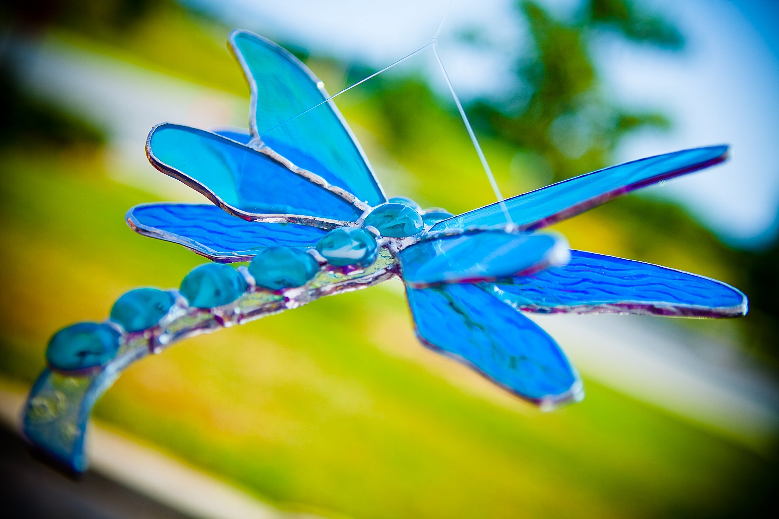 Stained Glass Double Winged Dragonfly Damselfly Choose from many colors