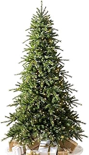 Balsam Hill 7ft Pre-Lit Norwegian Grand Fir Artificial Christmas Tree with LED Candlelight Clear Lights