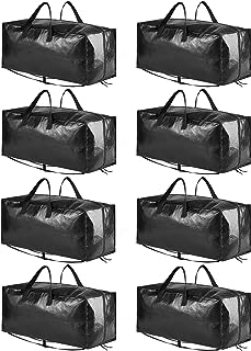 SpaceAid Heavy Duty Moving Bags, Extra Large Storage Totes W/Backpack Straps Strong Handles & Zippers, Alternative to Movi...