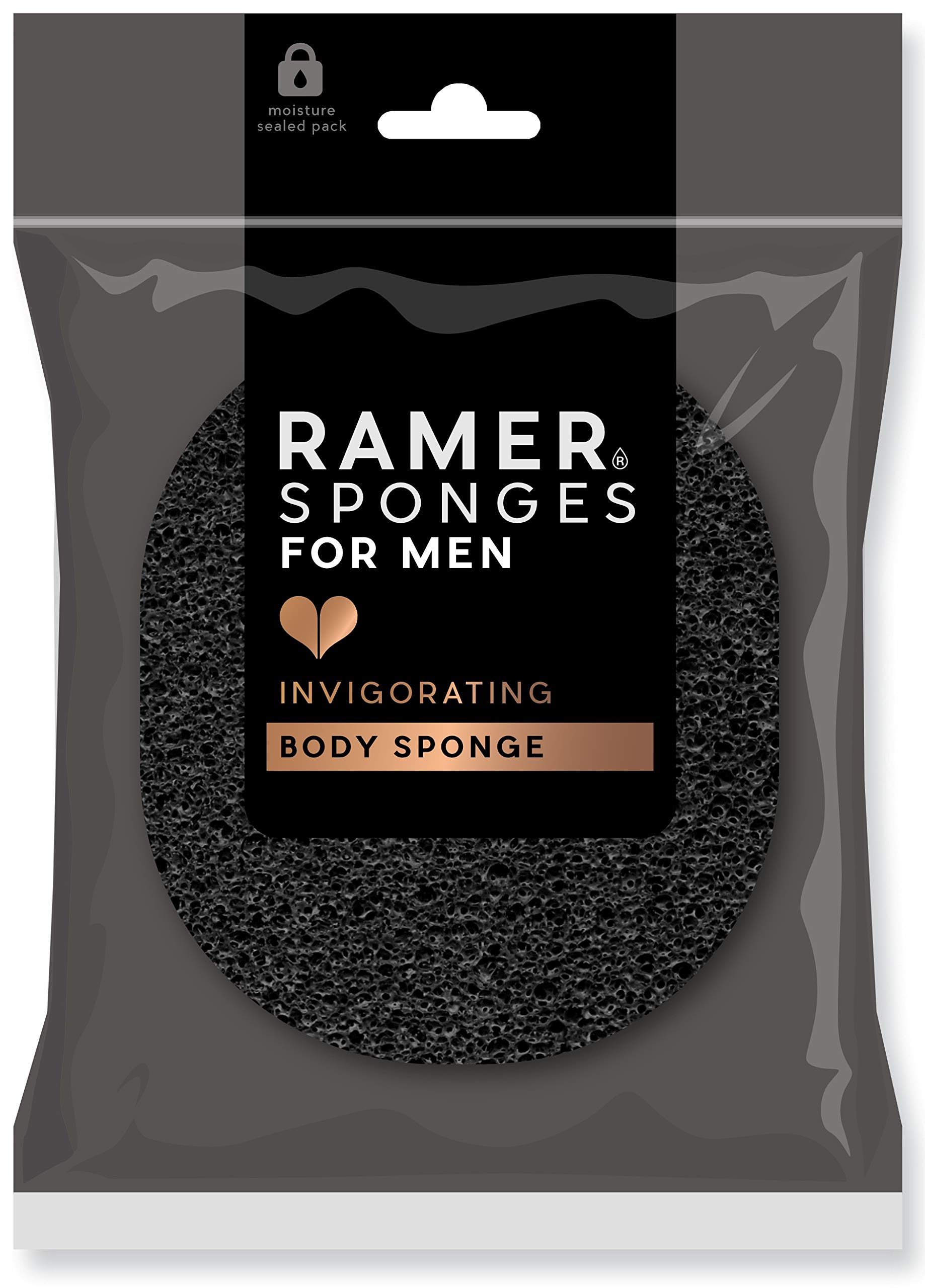 Ramer for Men Invigorating Body Sponge - Black