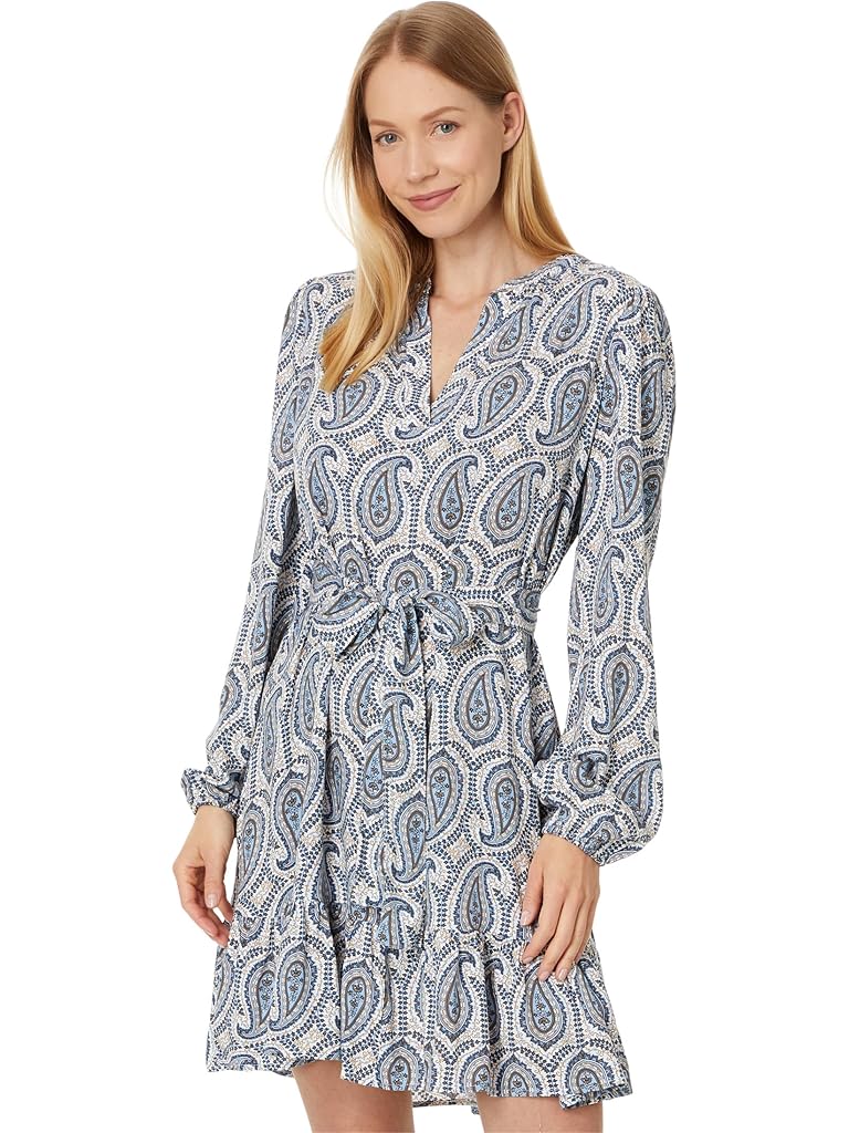 Tommy Hilfiger Paisley Band Collar Dress