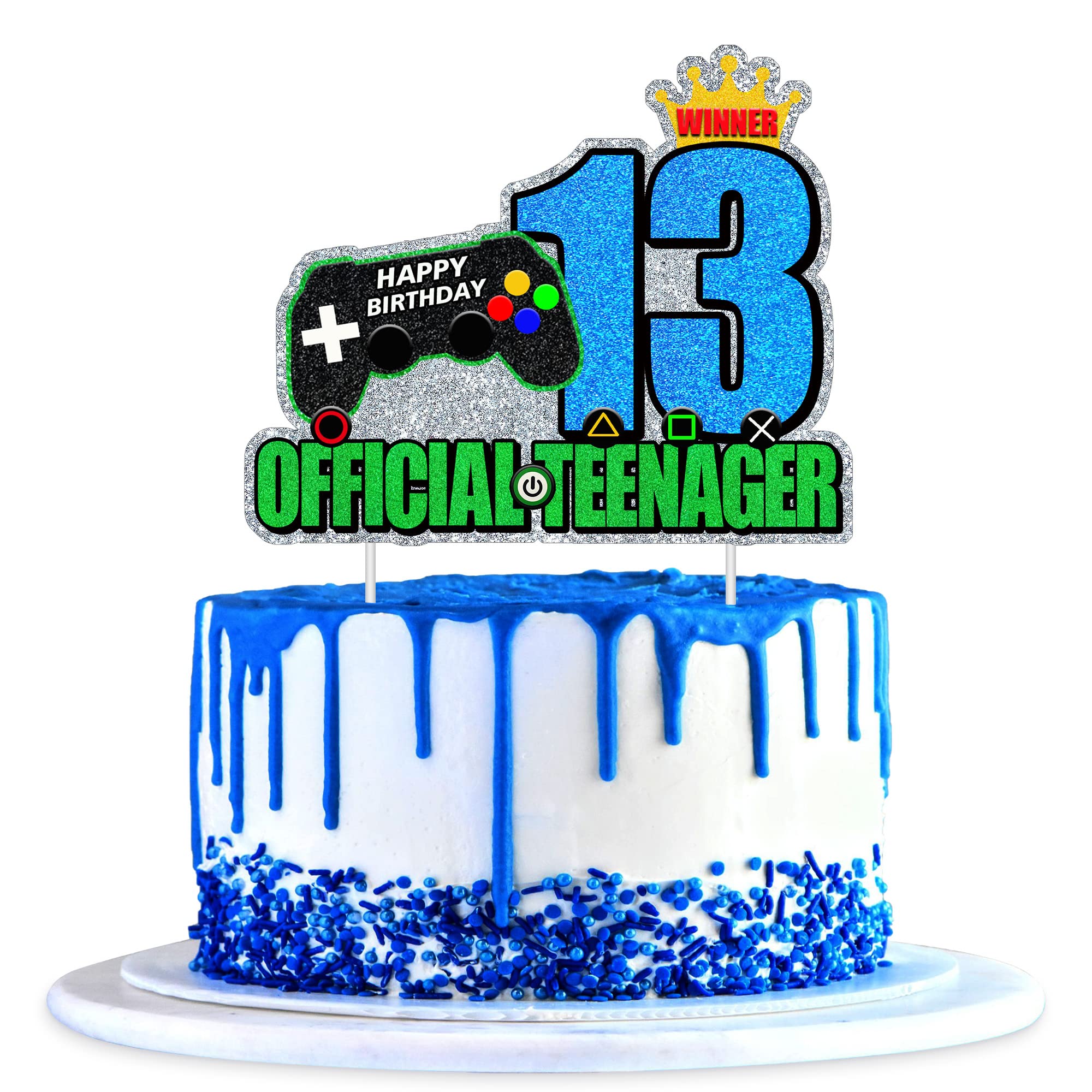 Buy 1Pcs Video Game 13th Official Teenager Cake Topper - 13 Years ...