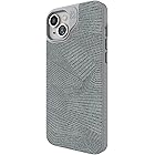 ZAGG London Snap iPhone 15 Plus/ 14 Plus Case - Protective Cell Phone Case, Drop Protection (13ft/4m), Durable Graphene, MagSafe Phone Case, Slim and Lightweight, Gray Geo