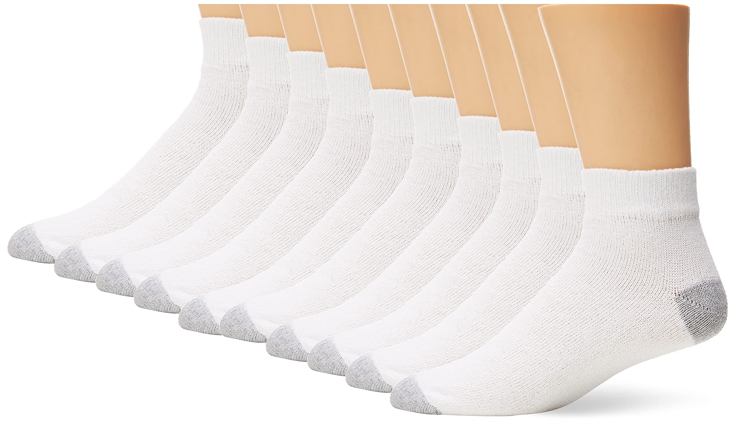 Photo 1 of Fruit of the Loom men's Value 10 Pair Pack Socks 6.5-12 White