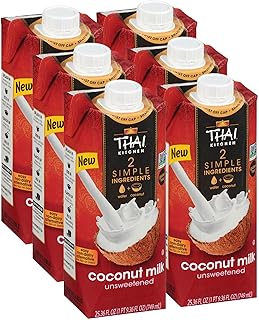 Thai Kitchen Unsweetened Coconut Milk, 25.36 fl oz (Pack of 6)