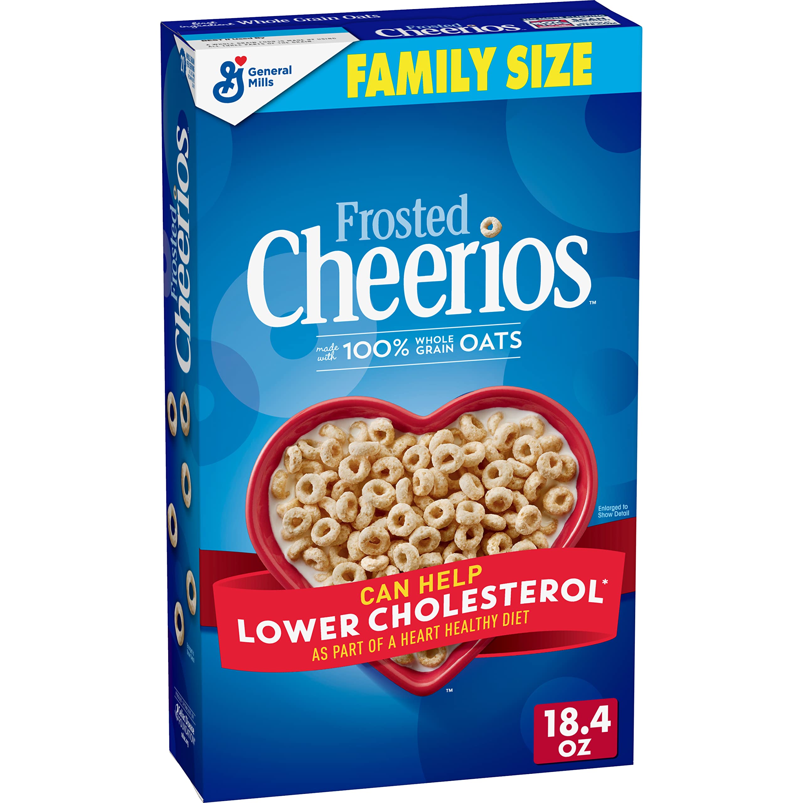 Frosted Cheerios, Heart Healthy Cereal, Family Size, 18.4 OZ