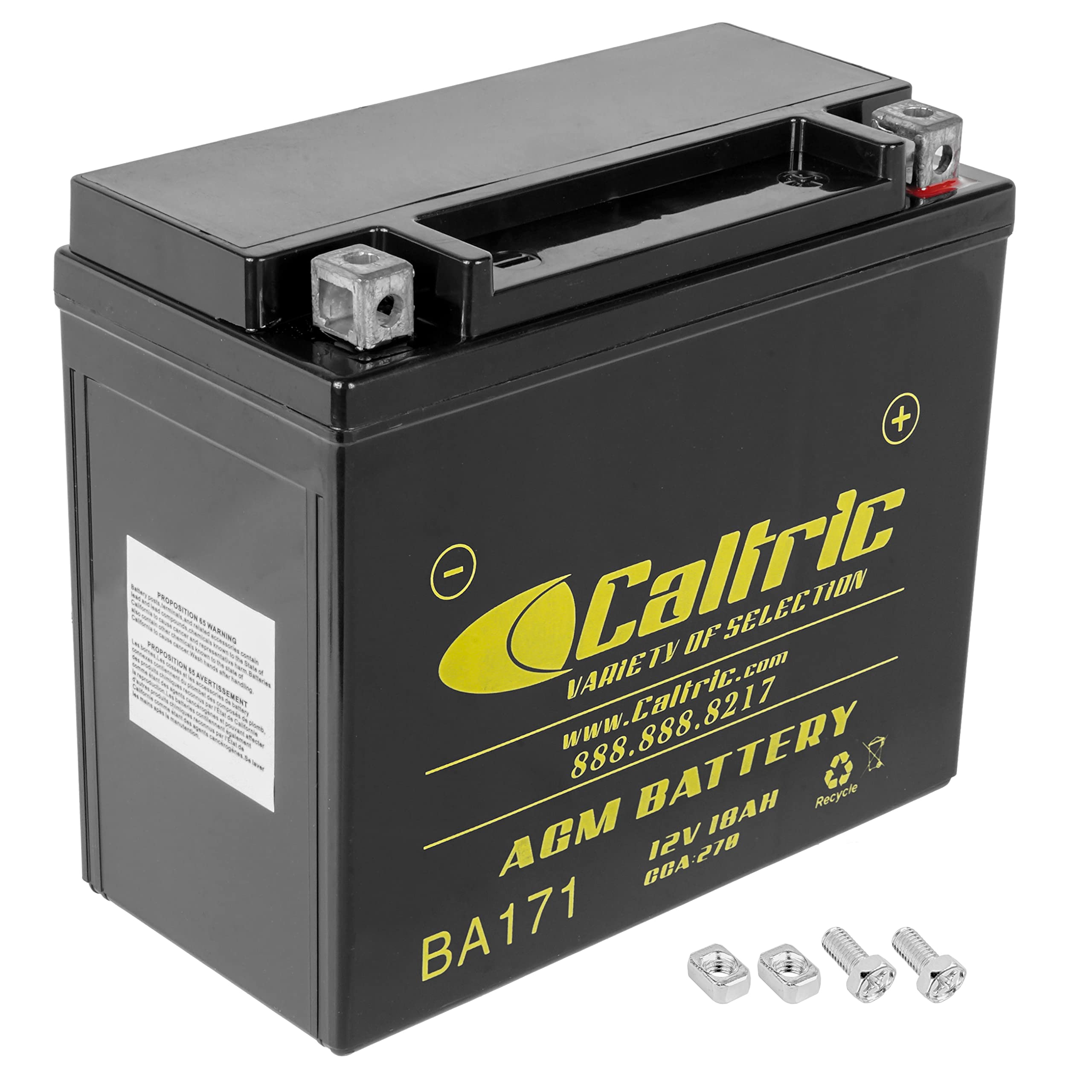 Caltric Agm Battery Compatible with Honda Gl1800 Gl-1800 Gl1800A Abs 2001-2010