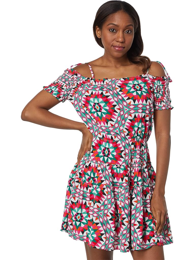 Wrangler Kaleidoscope Cold-Shoulder Dress