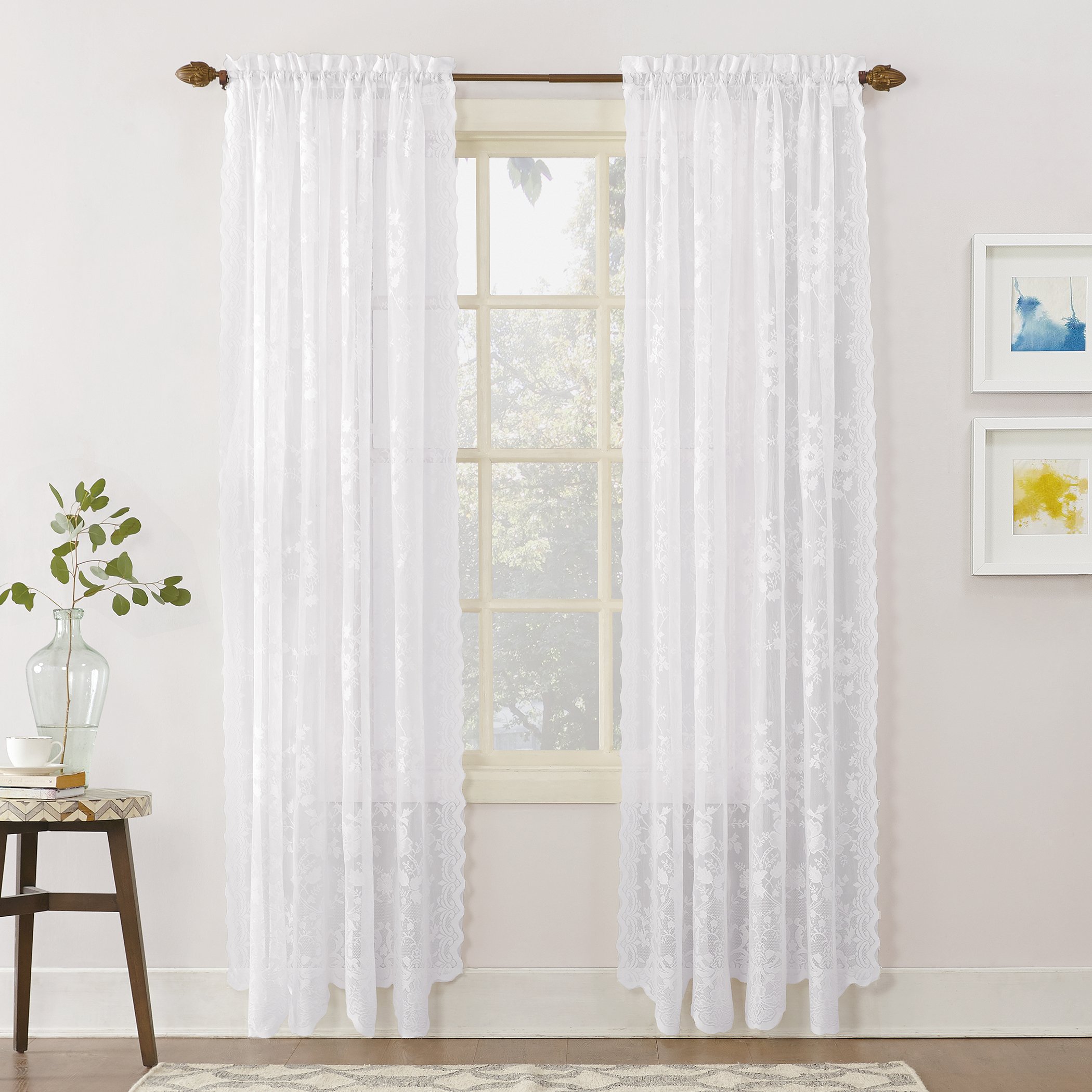 Irish lace curtains