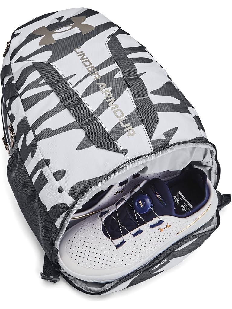 Gray Under Armour Hustle 5.0 Backpack