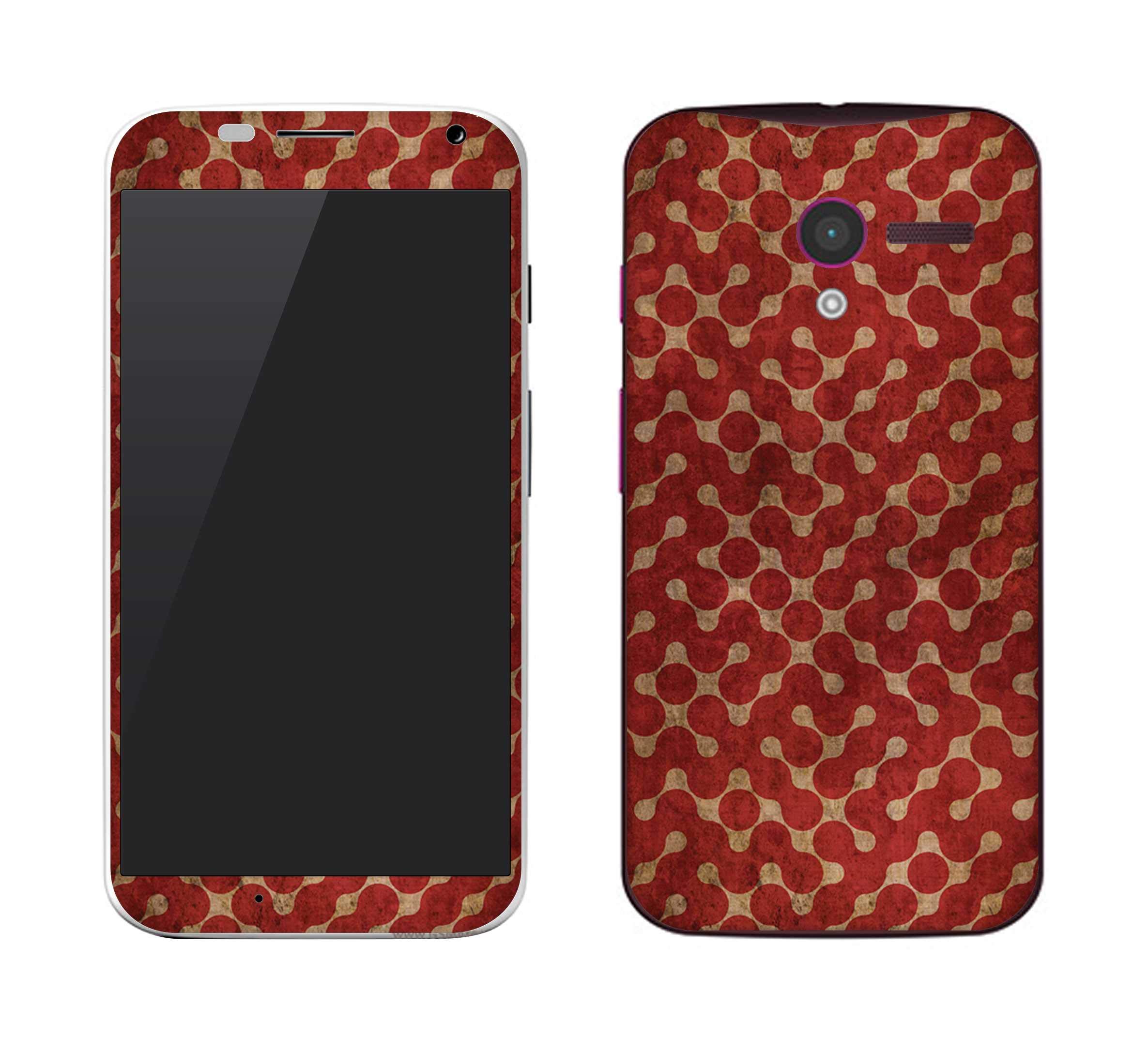 Stylizedd Ultra Premium Vinyl Skin Decal Body Wrap for Motorola Moto X - Connect The Dots (Red)