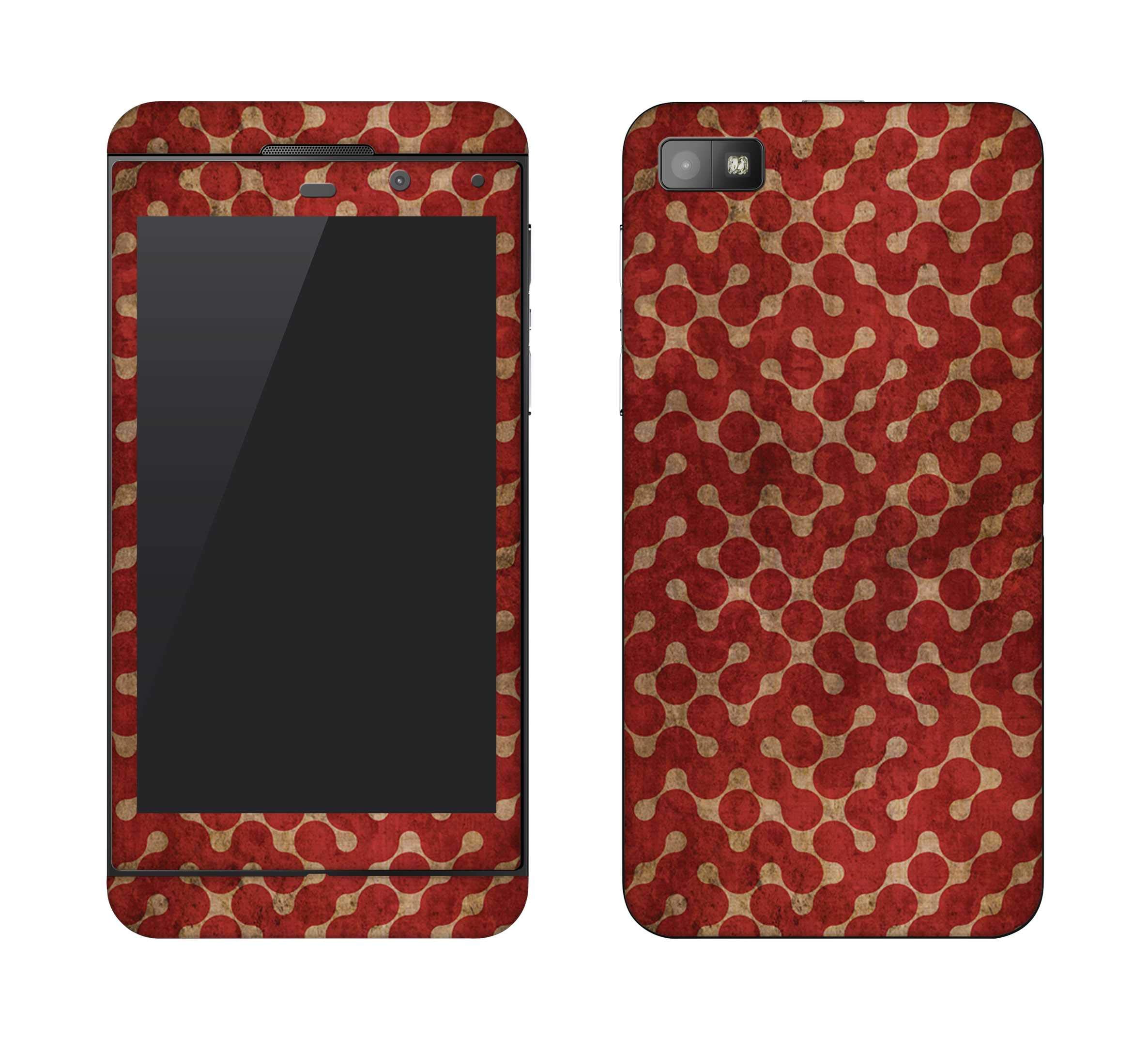 Stylizedd BlackBerry Z10 Skin Ultra Premium Vinyl Skin Decal Body Wrap - Connect The Dots (Red)