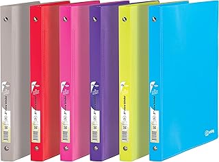 1/2" Poly 3 Ring Presentation View Binder with Pocket Allows for Quick Loading of Spine Inserts and Prevents Gapping and M...