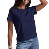 Women&apos;s Essentials T-Shirt&comma; Cotton Crewneck Tee&comma; Classic Fit T-Shirt For Women