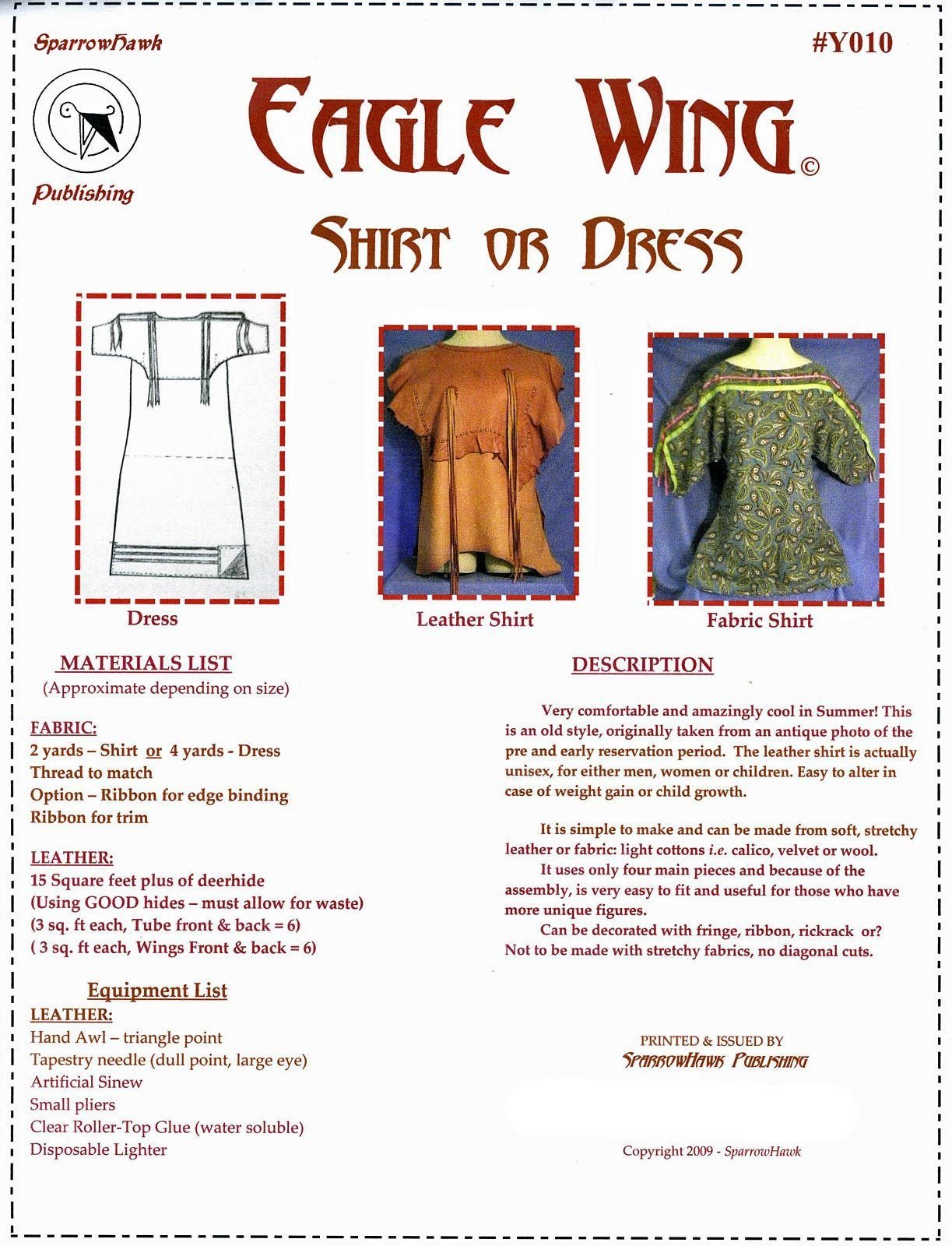 Buckskin clothing patterns