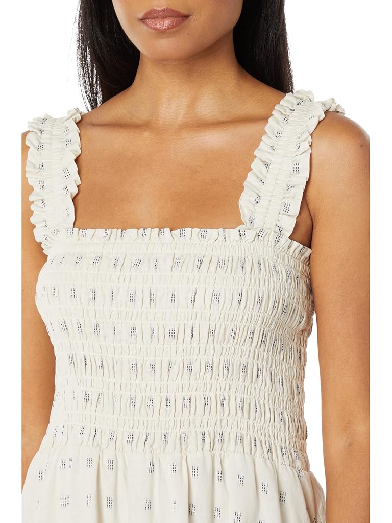 Madewell Lucie Smocked Tank Mini Dress in Textural Clipdot