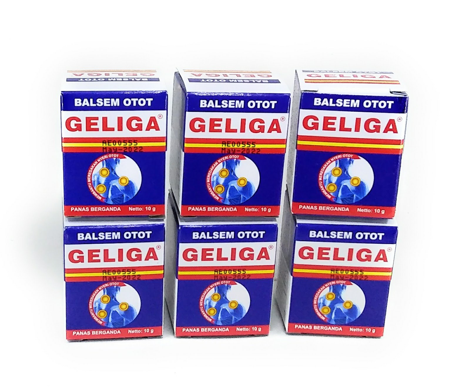 Cap LangGeliga Balsem Muscular Balm, 10 Gram (Pack of 6)