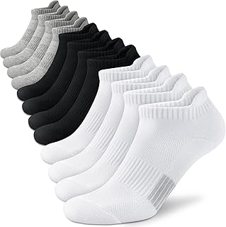 Amutost Ankle Socks Womens Athletic Running Comfort Ankle Socks Cushioned 3/5/6Pairs