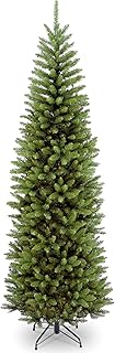 National Tree Company Artificial Slim Christmas Tree, Green, Kingswood Fir, Includes Stand, 7.5 Feet