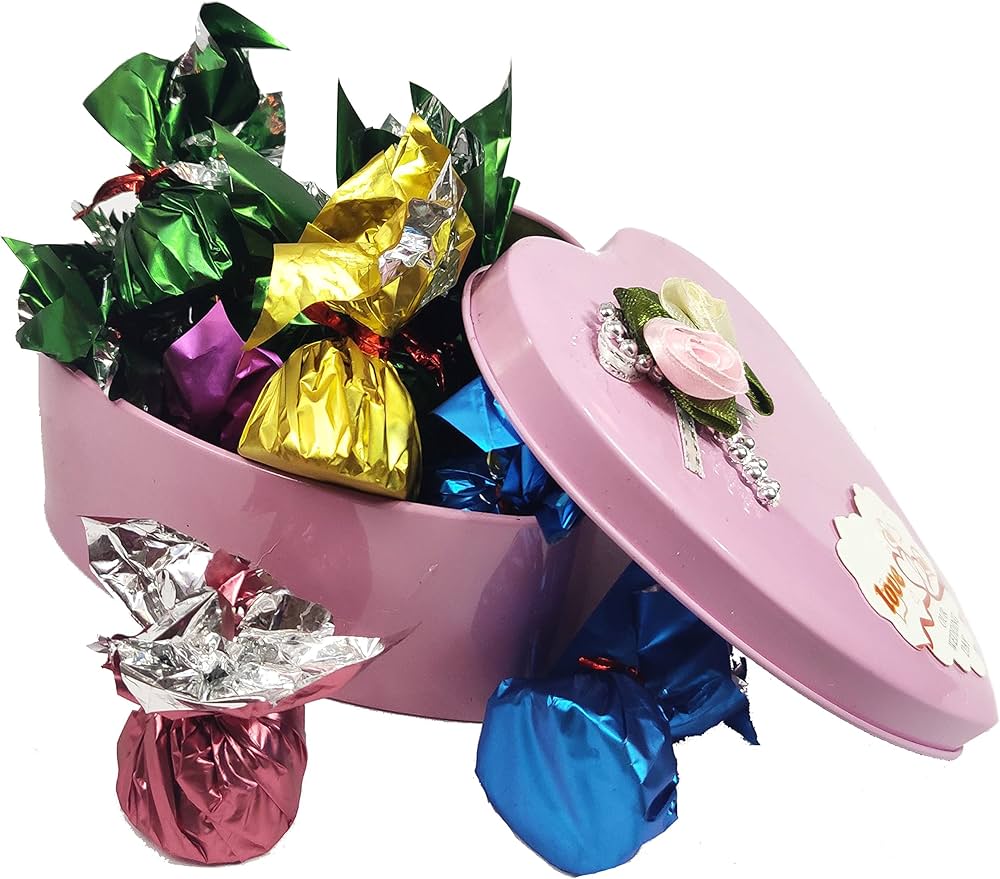 Homemade Assorted Chocolate in Premium Heart Shape Metal Gift Box ...