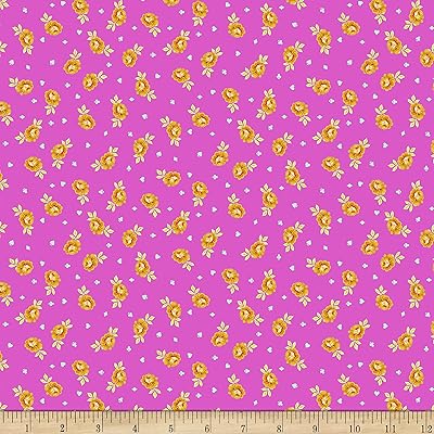 Tula Pink Curiouser and Curiouser Baby Buds Wonder, Fabric by the Yard