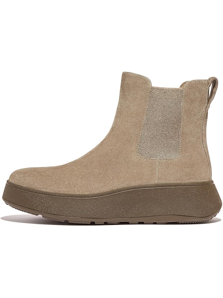 FitFlop F-Mode Suede Flatform Chelsea Boots 2-Tone Elastic