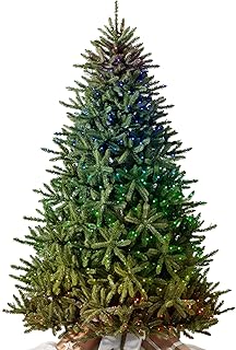 Balsam Hill 7ft Pre-Lit Classic Blue Spruce Artificial Christmas Tree with Twinkly Light Show