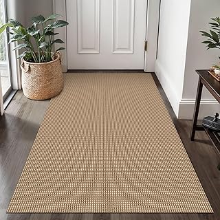 Ivissy Braided Area Rug 3x5 Ft Washable Rugs for Entryway Throw Rugs Rubber Backed Boho Door Mat Indoor Entrance Cotton Ki...