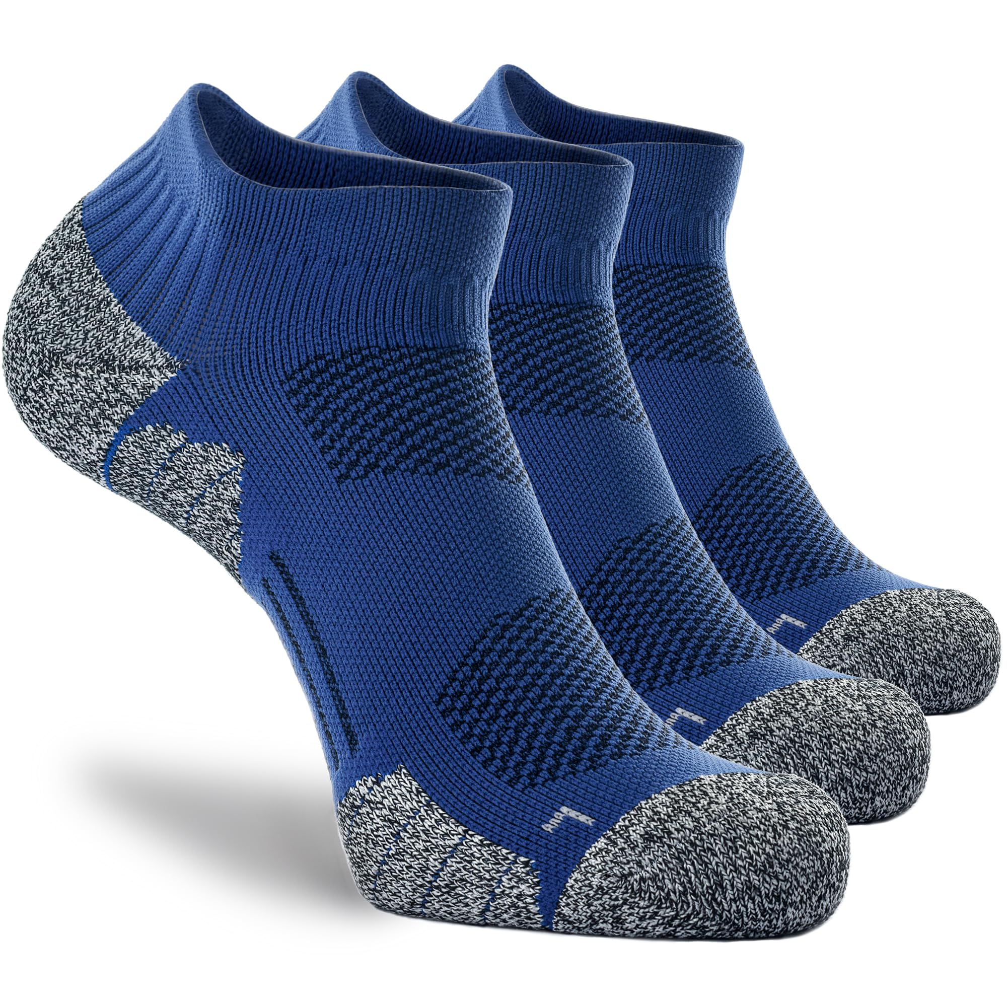 CWVLC Unisex Cushioned Compression Athletic Ankle Socks Multipack