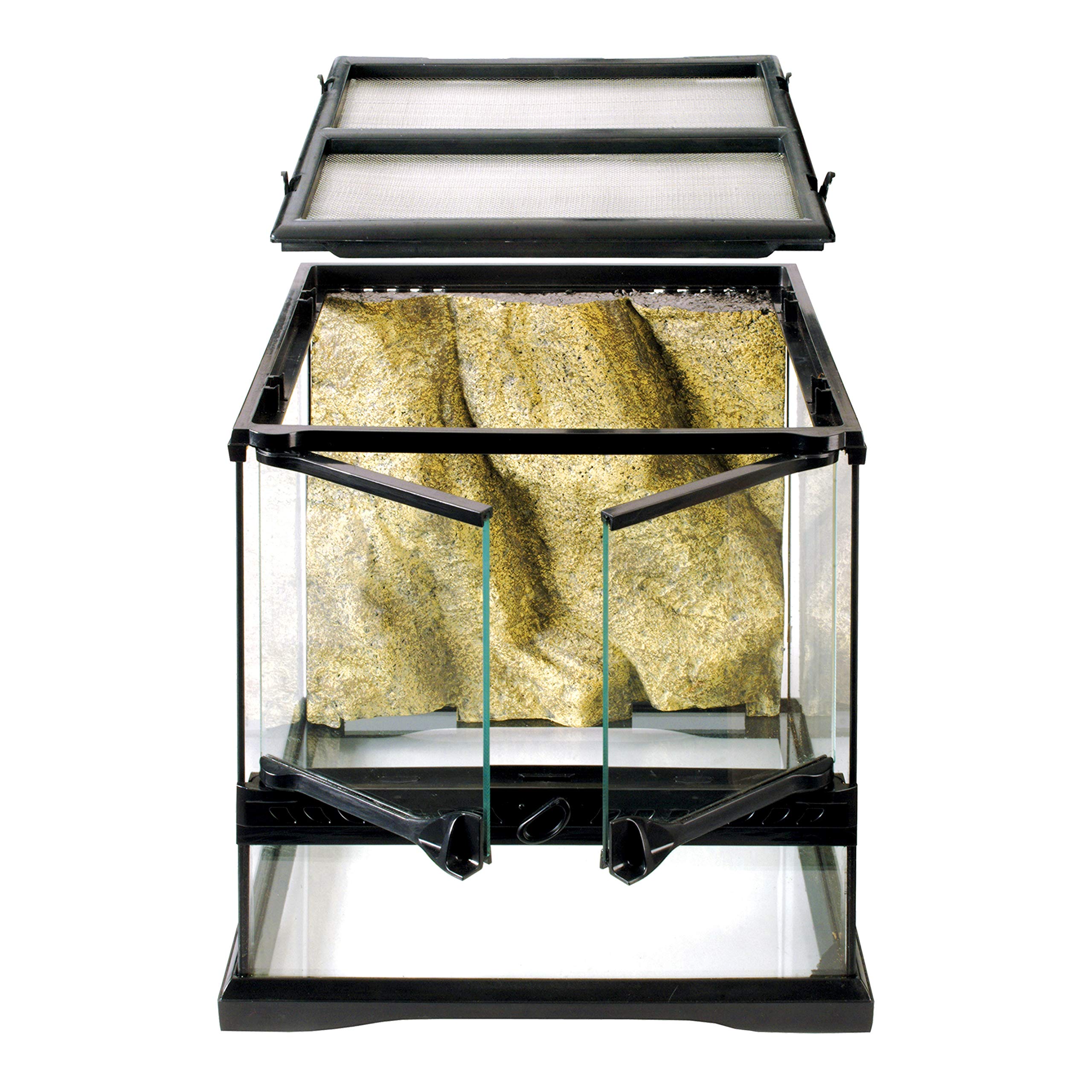 Exo TerraGlass Terrarium Kit, for Reptiles and Amphibians, Mini Wide, 12 x 12 x 12 Inches, PT2600A1