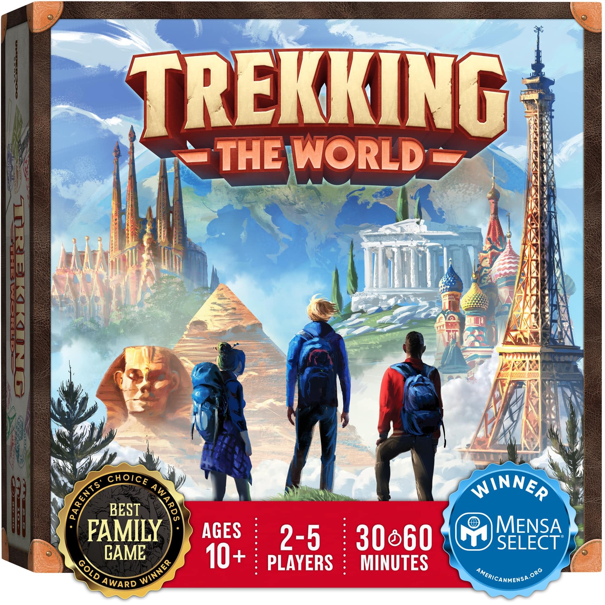 Trekking The World - The Award-Winning Board Game for Family Night | Explore The Wonders of The World | Perfect for Kids & Adults | Ages 10 and Up