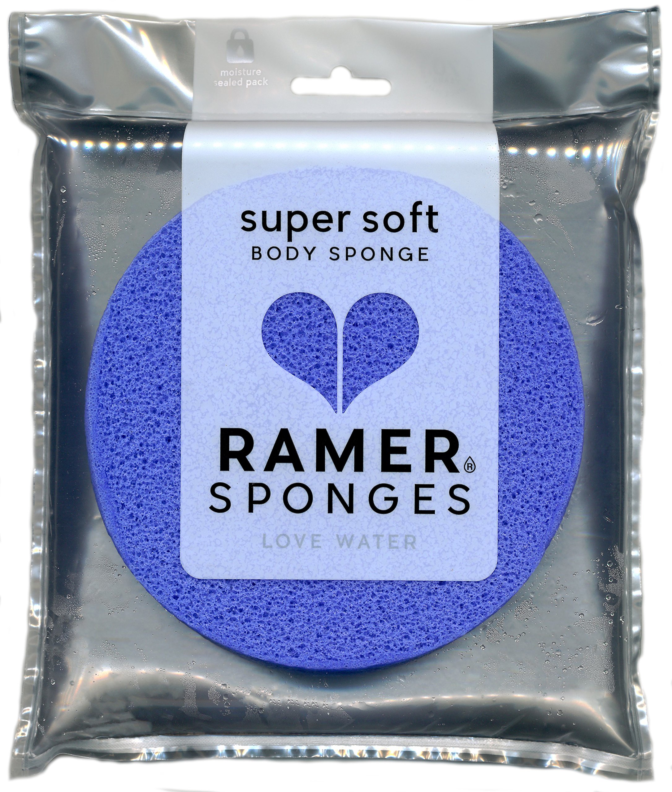 Ramer Bath Sponge - SUPER SOFT BODY SPONGE LARGE (HYACINTH)