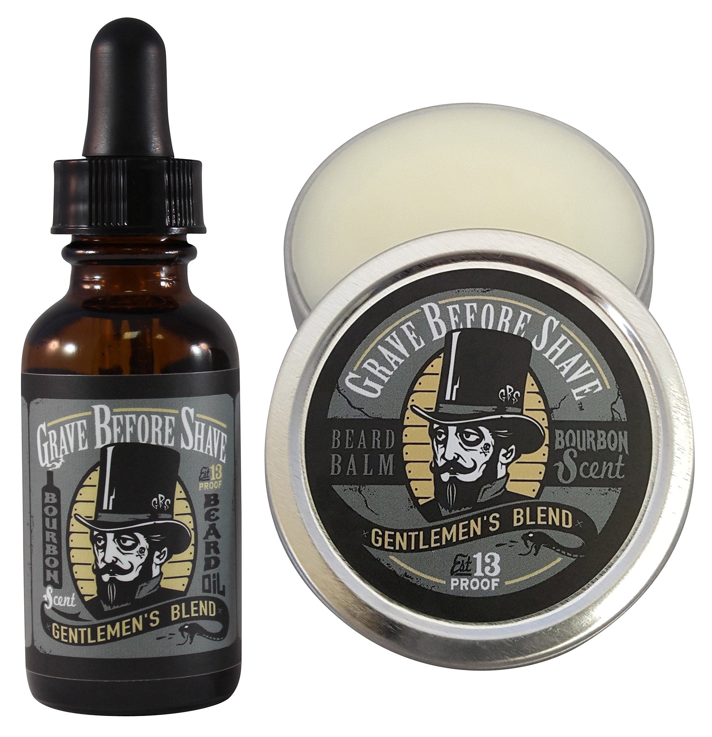 GRAVE BEFORE SHAVE™ Gentlemen's Blend Beard Pack (Bourbon/Sandal wood Scent)