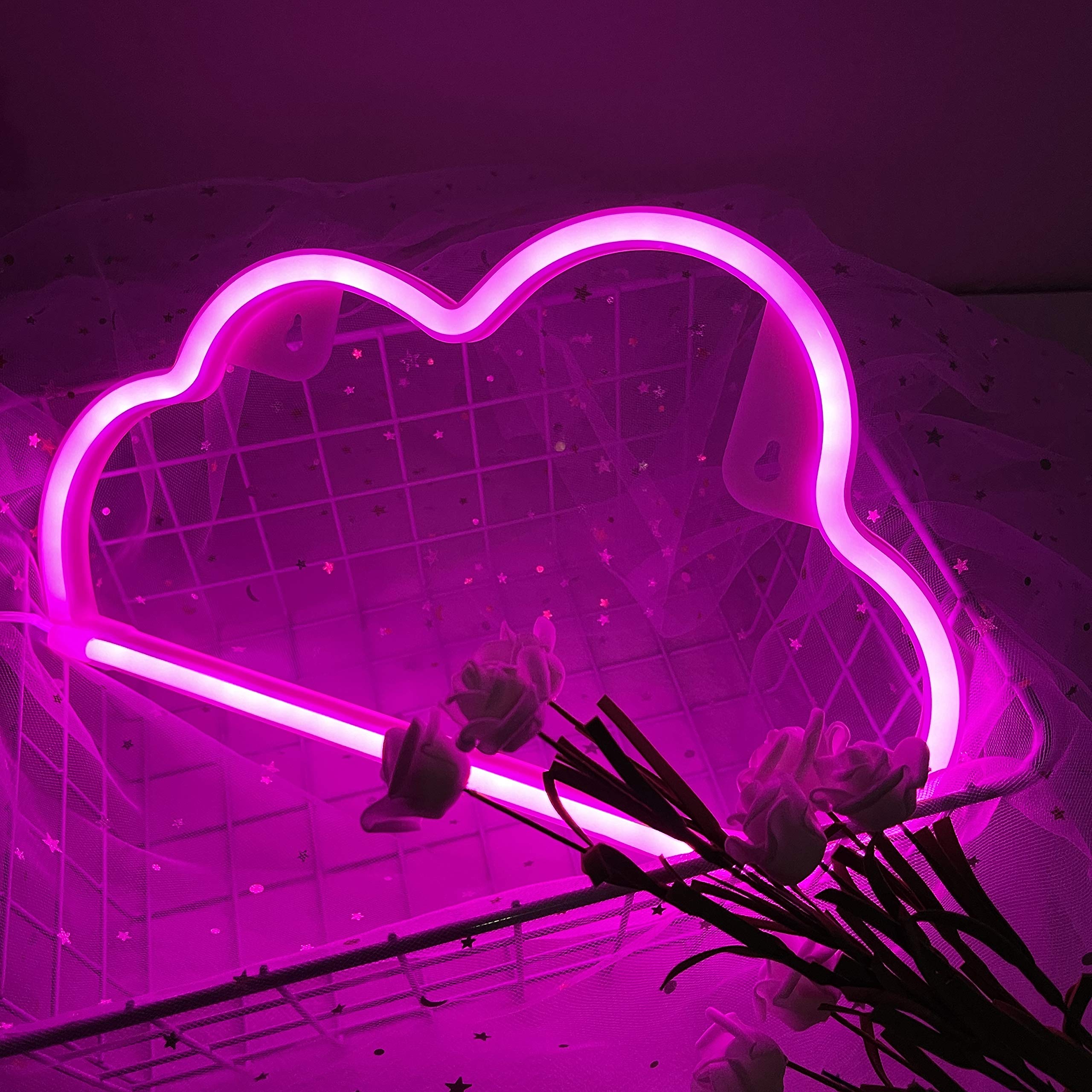 Lavysia Cloud Neon Sign Cute Wall Light Night Light for Kids Room ...