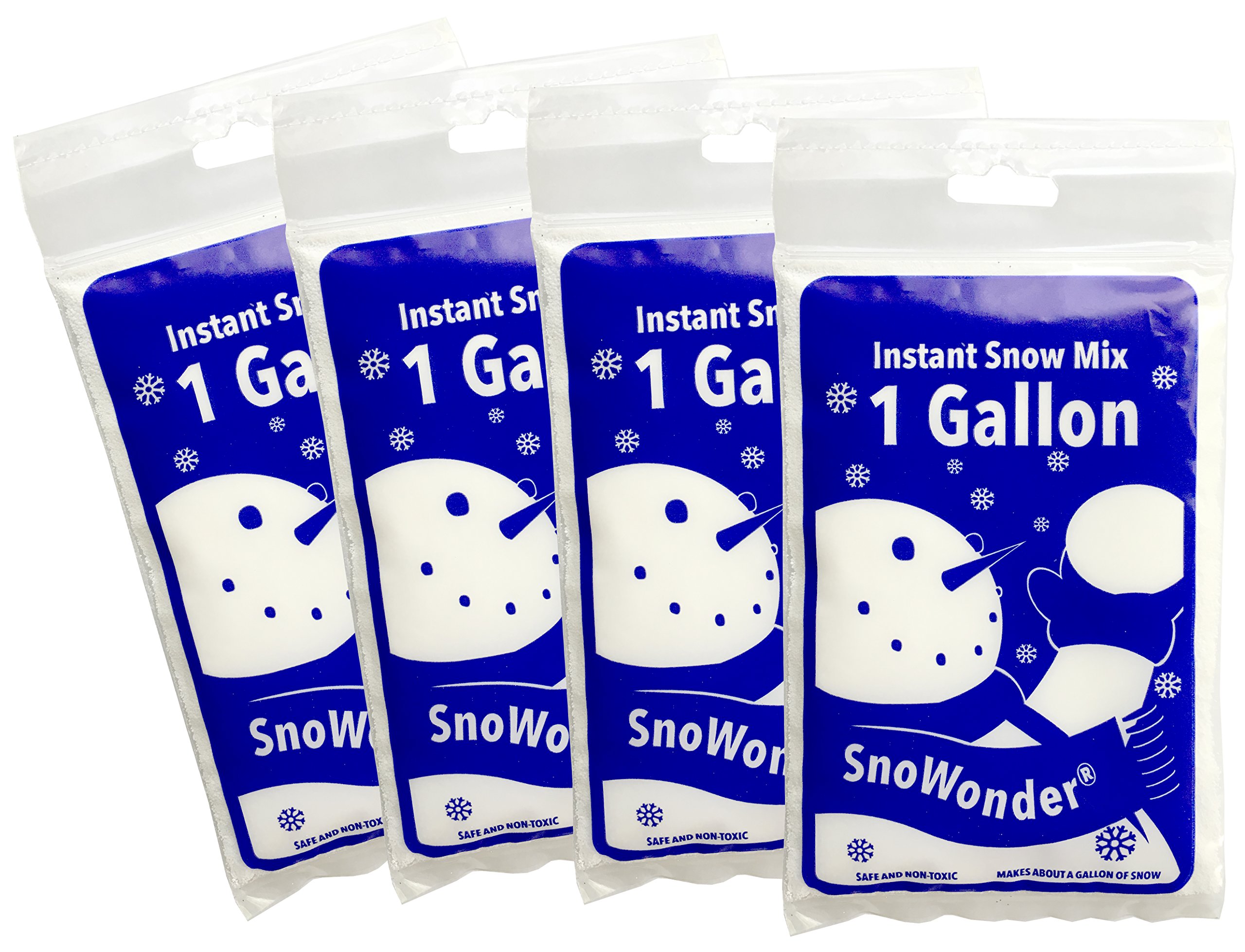 SNOWONDER Instant Snow, 4 Gallons, White, 512 Fl Oz