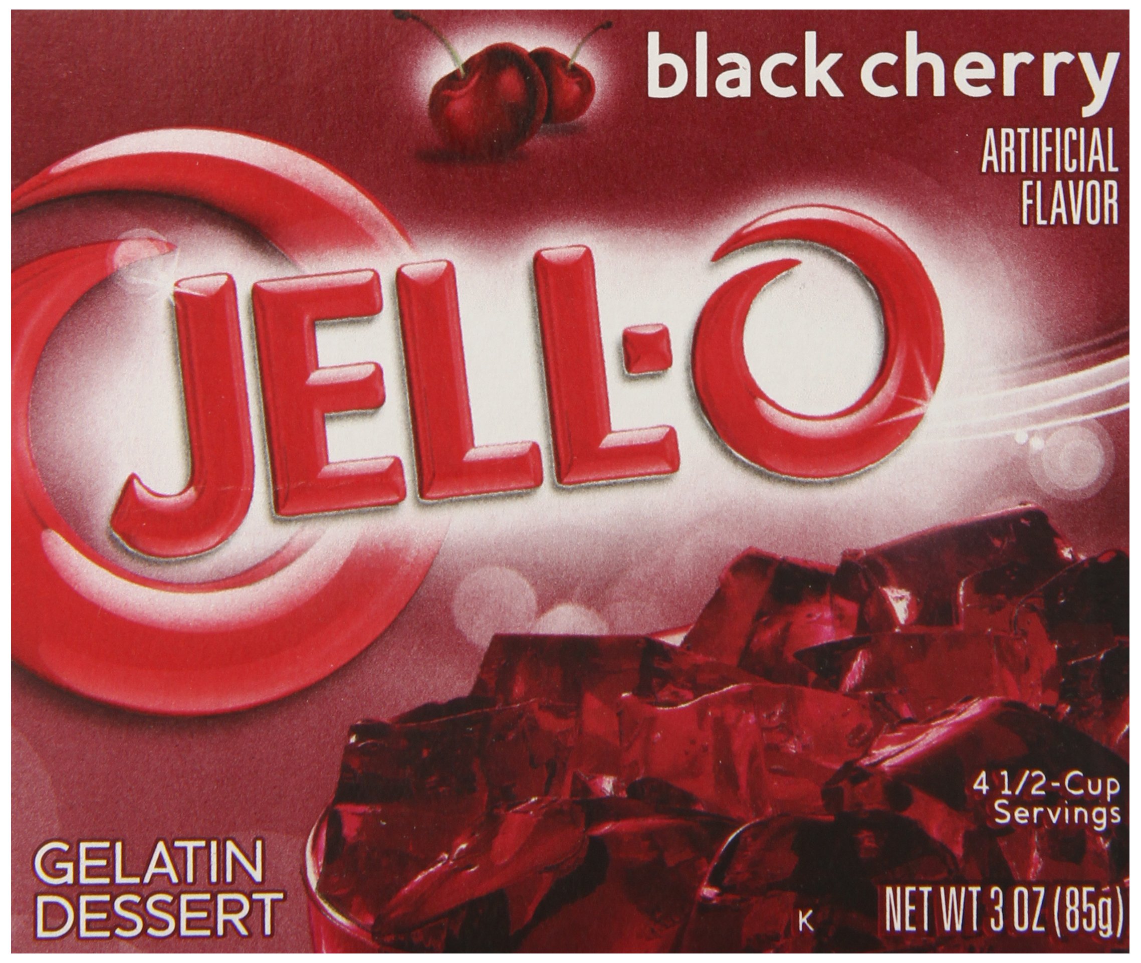 Jell-O Gelatin Dessert Black Cherry (Pack of 6)